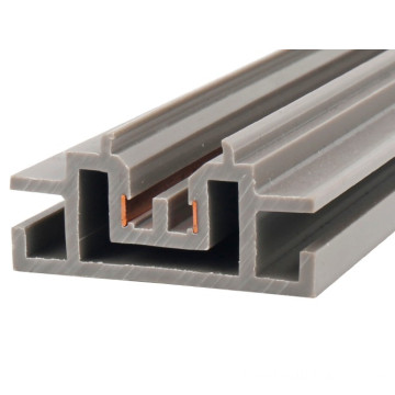 PVC plastic cooper conductive core co-extrusion profile